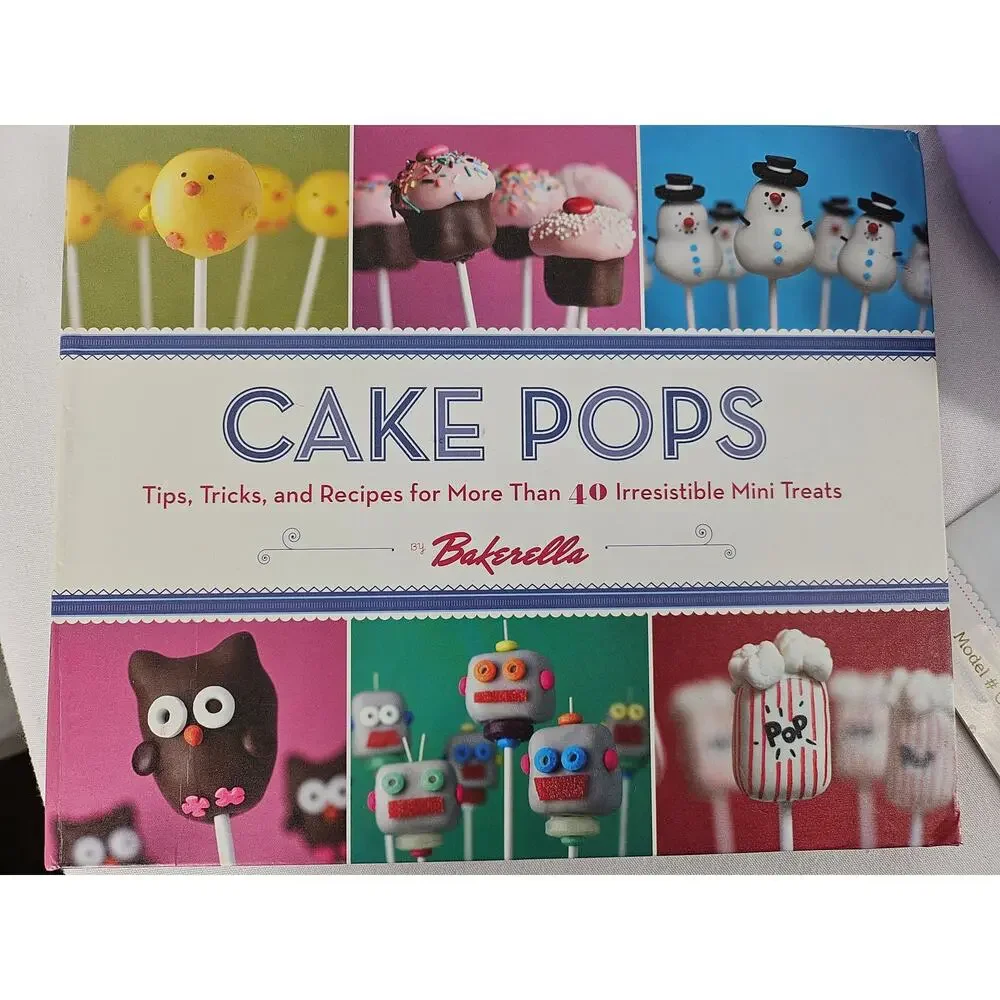 BABYCAKES CAKE POP MAKER SET – PURPLE APPLIANCE + RECIPE BOOK + MANUAL – CP-94LV
